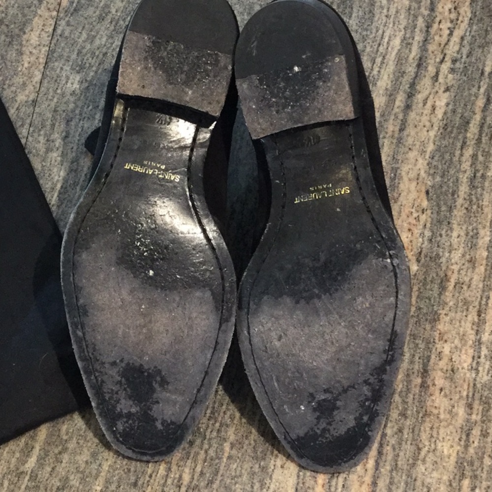 COPY - Saint Laurent Black Suede Ankle Boot - Picture 5 of 8